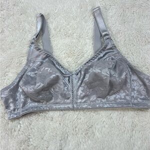 Bali Women's Bra C 36/80 Cool Comfort Classic Support Smoothing Satin Gray # 92
